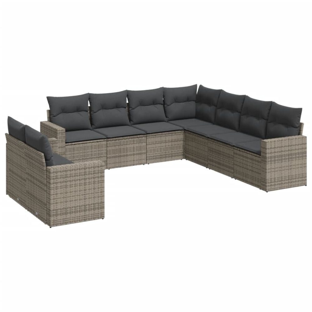 VidaXL 3251487 banc de jardin Rotin, Acier – Mobilier de jardin