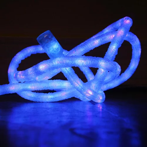 Extérieur plaisir：Cordon pour guirlande lumineuse LED à lumière effet givré sur secteur - 5 m