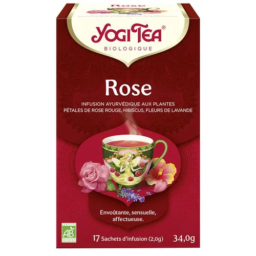 Une idée pour le jardin：Yogi Tea Rose – La boîte de 17 sachets