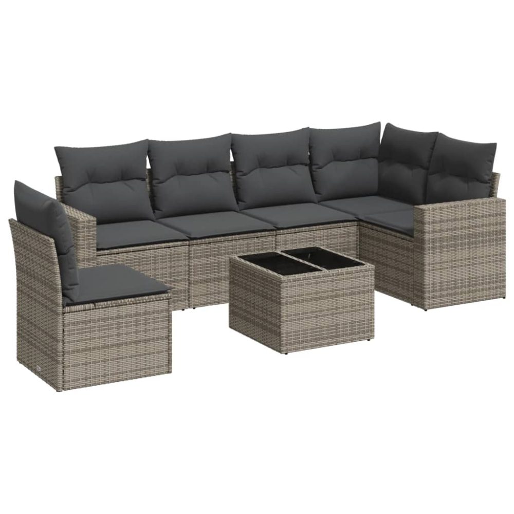VidaXL 3251367 banc de jardin Rotin, Acier – Mobilier de jardin