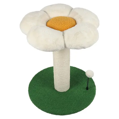 Un choix malin pour le jardin:Arbre à chat coloris multicolore Coockoo Flower Power - 49 x 49 x 56 cm