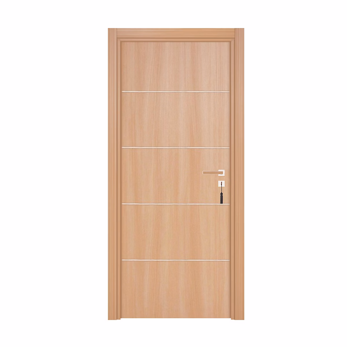 Bloc-porte pose fin de chantier PREMIUM Seymour – H.204 x l.73 cm, aspect chêne naturel, réversible, Reivilo