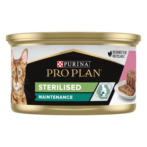 Jardin pratique:Pâtée pour chat adulte stérilisé Purina Pro Plan - 85 g
