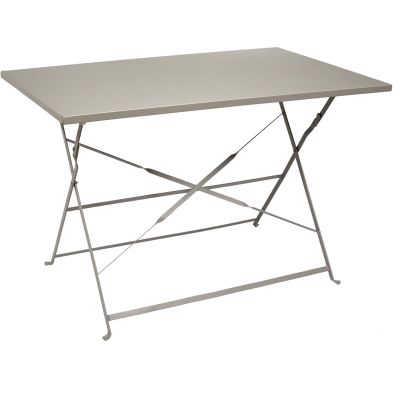 Table de jardin pliante Palerme 110 x 70 cm (Taupe)