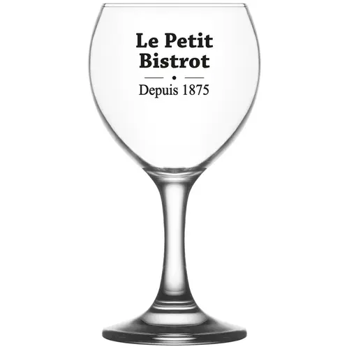 Un choix pratique pour le jardin:Boîte de 6 verres ballon Le petit bistrot - 6 x 21 cl