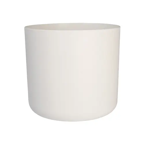 Qualité pour le jardin：Cache-pot B.for Soft coloris blanc en plastique injecté Elho - Ø 16 x 15 cm