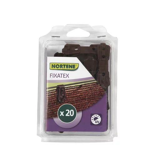 Plaisir dehors:Clip de fixation Fixatex pour Natte marron 34x20 cm