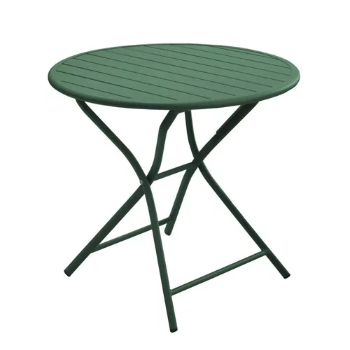 Pour profiter pleinement de l’extérieur：Table pliante ronde en aluminium Max - Ø 80 x H 74 cm