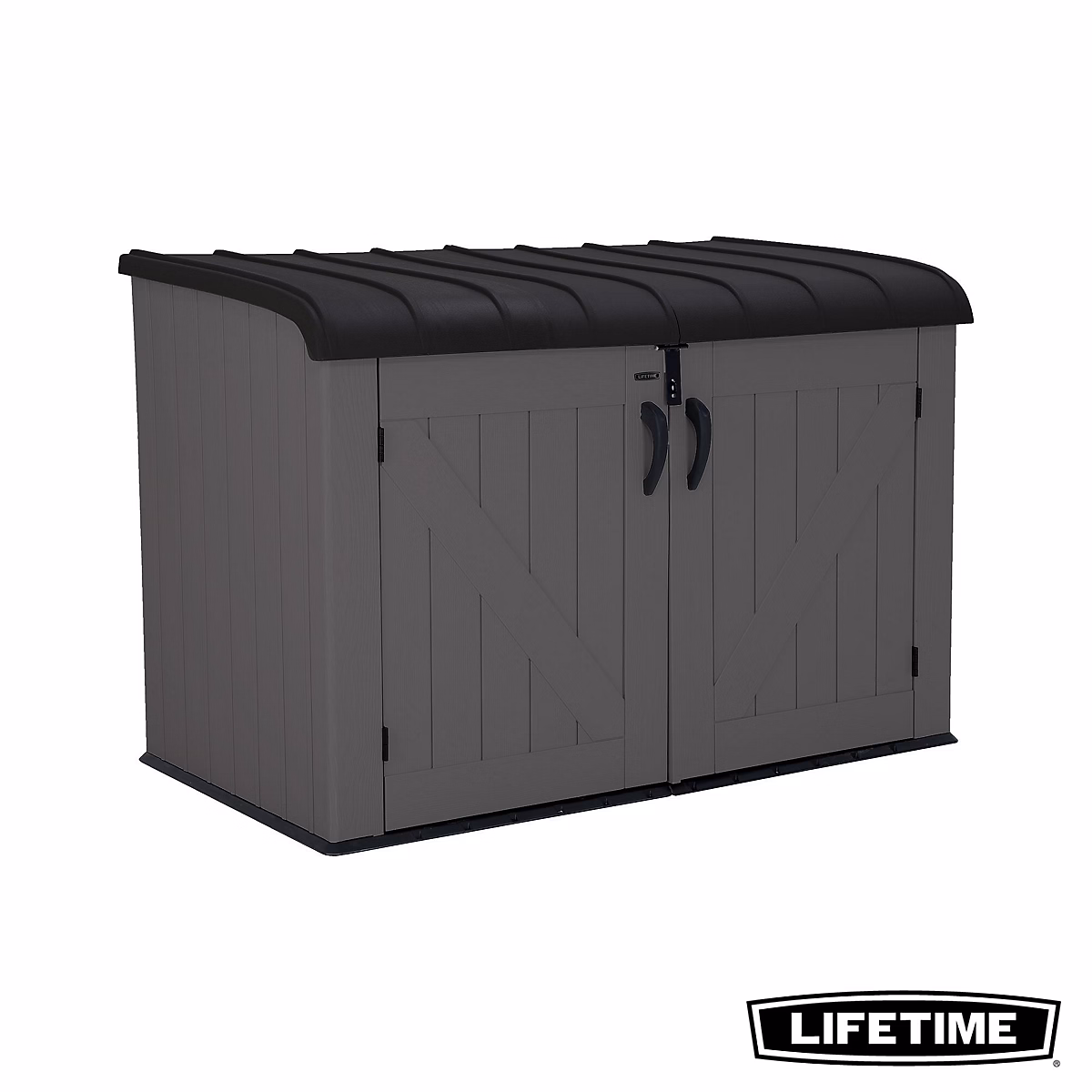 Coffre de jardin résine 2124 L – L.191 x l.107 x H.132 cm | gris | Lifetime 60464E