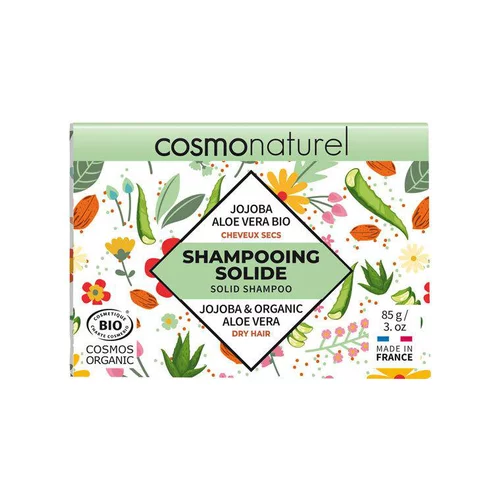 Pour valoriser votre jardin:Shampooing solide 2 en 1 bio tous cheveux Ce’bio Aloé Vera - 85 g