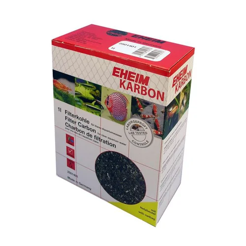 Durable au jardin：Charbon de filtration avec filet EHEIM Karbon - contenance de 1L (225g)
