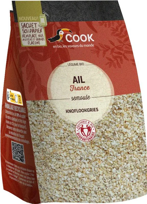 Sélection malin:Ail semoule bio Cook - 130 g