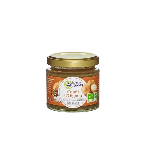 Jardin nature：Confit d'oignon bio Saveurs Attitudes - 125 g