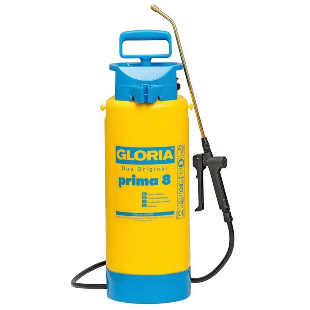 CENTRALE BRICO Pulvérisateur à pression Prima 8 - 8L-Lance et buse laiton – Outillage de jardin