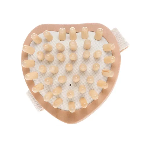 Pour votre extérieur：Brosse de massage bois cœur 10.5x10.5 cm