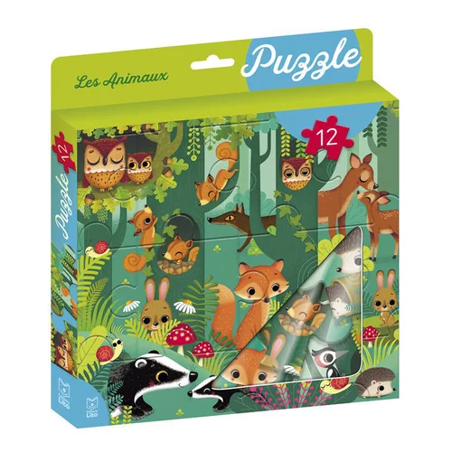Sélection pour vos extérieurs:Ma boîte à puzzle 24 pièces “les animaux” Editions Lito