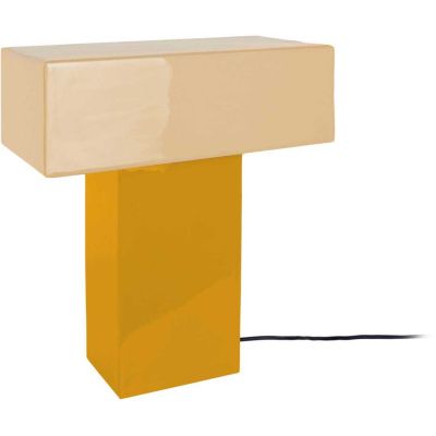 Lampe de table Grato Recto (Ocre et jaune pâle)