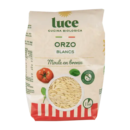 Spécial jardin：Orzo blancs bio Luce - 500 g