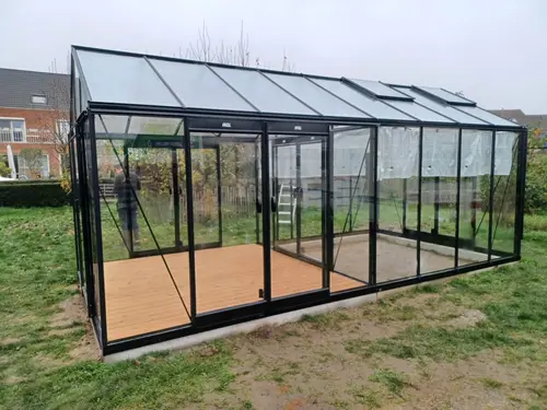 Jardin et nature：Serre de jardin R308XH Blackline ACD coloris noir - 306 x 593 cm