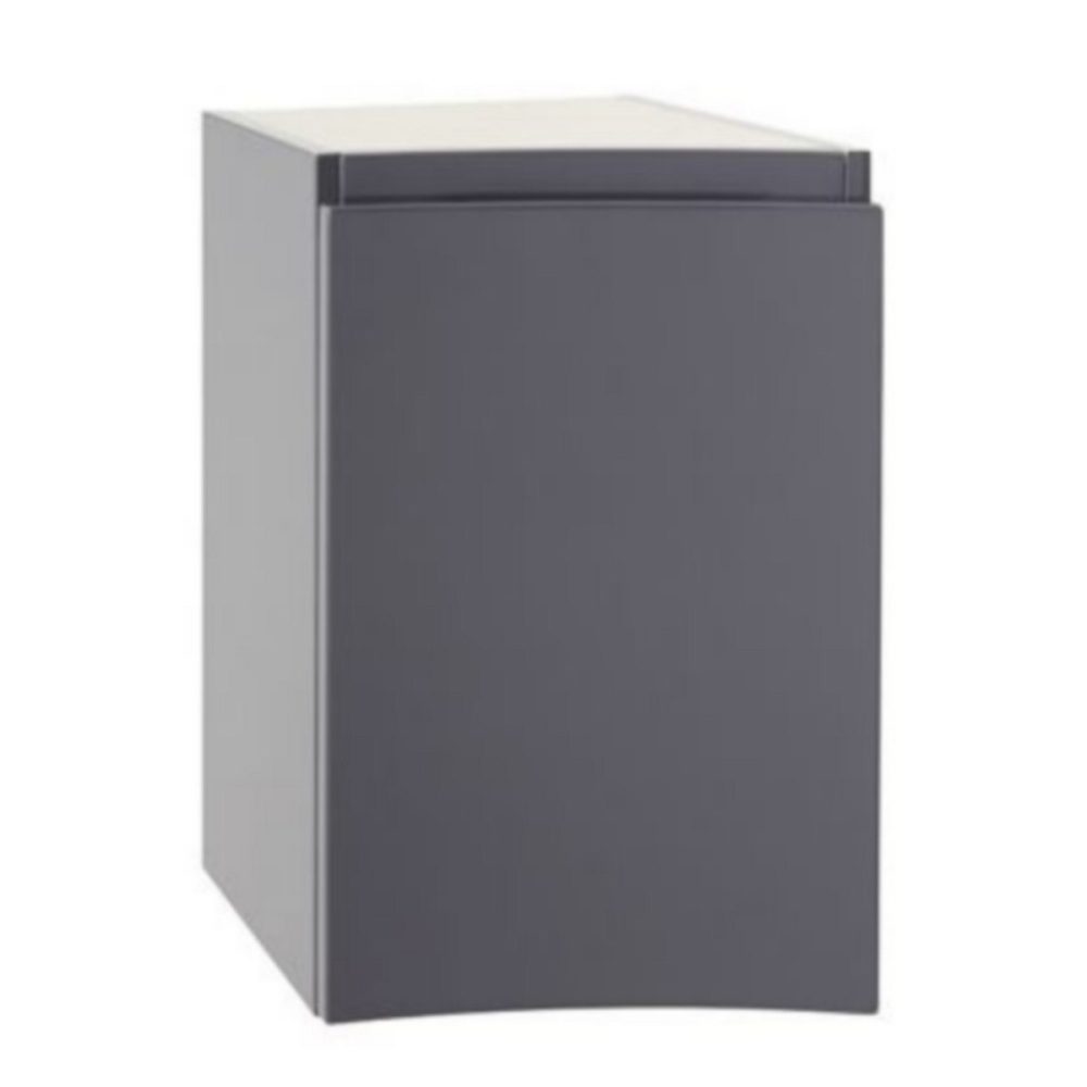 Meuble complément sous vasque l.34 cm – gris anthracite, version gauche, Vague