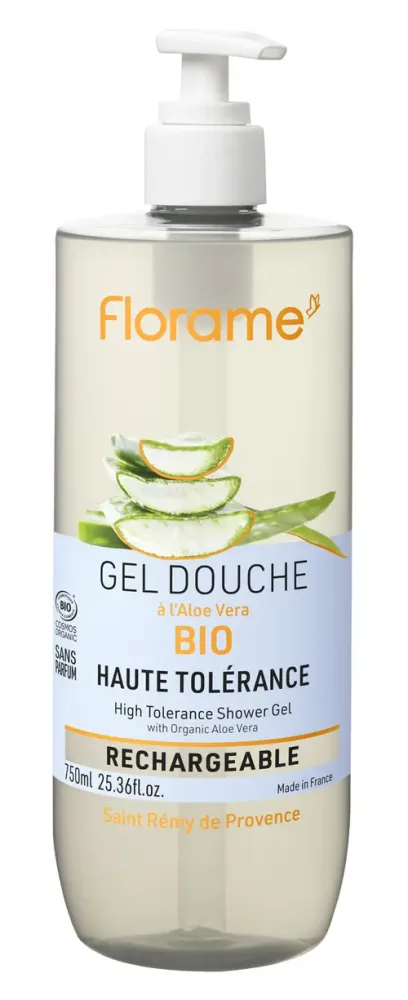 Sélection pour votre jardin:Gel douche haute tolérance Florame - 750 ml