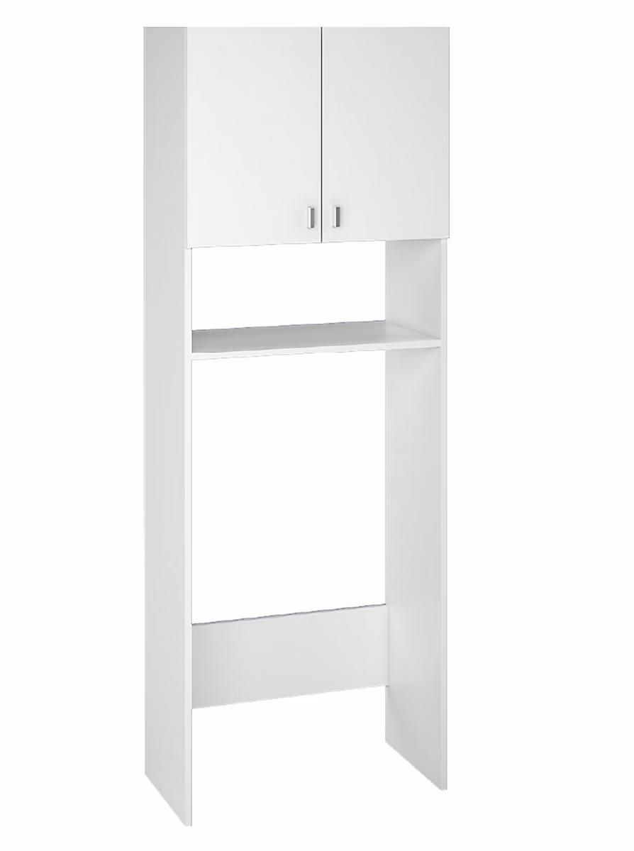 Armoire / Meuble SDB coloris blanc – Hauteur 180 x Longueur 64 x Profondeur 35.6 cm