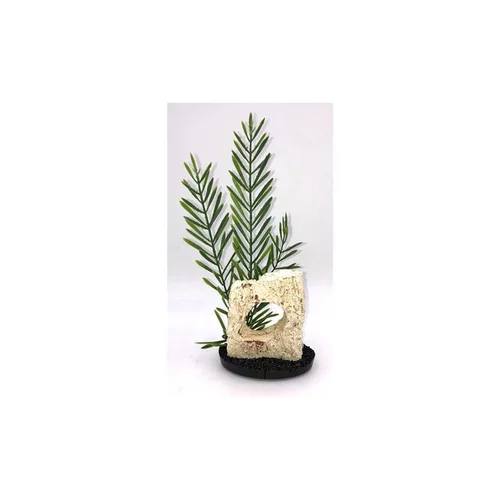 Espace vert sélection:Céramique avec plante artificielle algue haute 28 cm