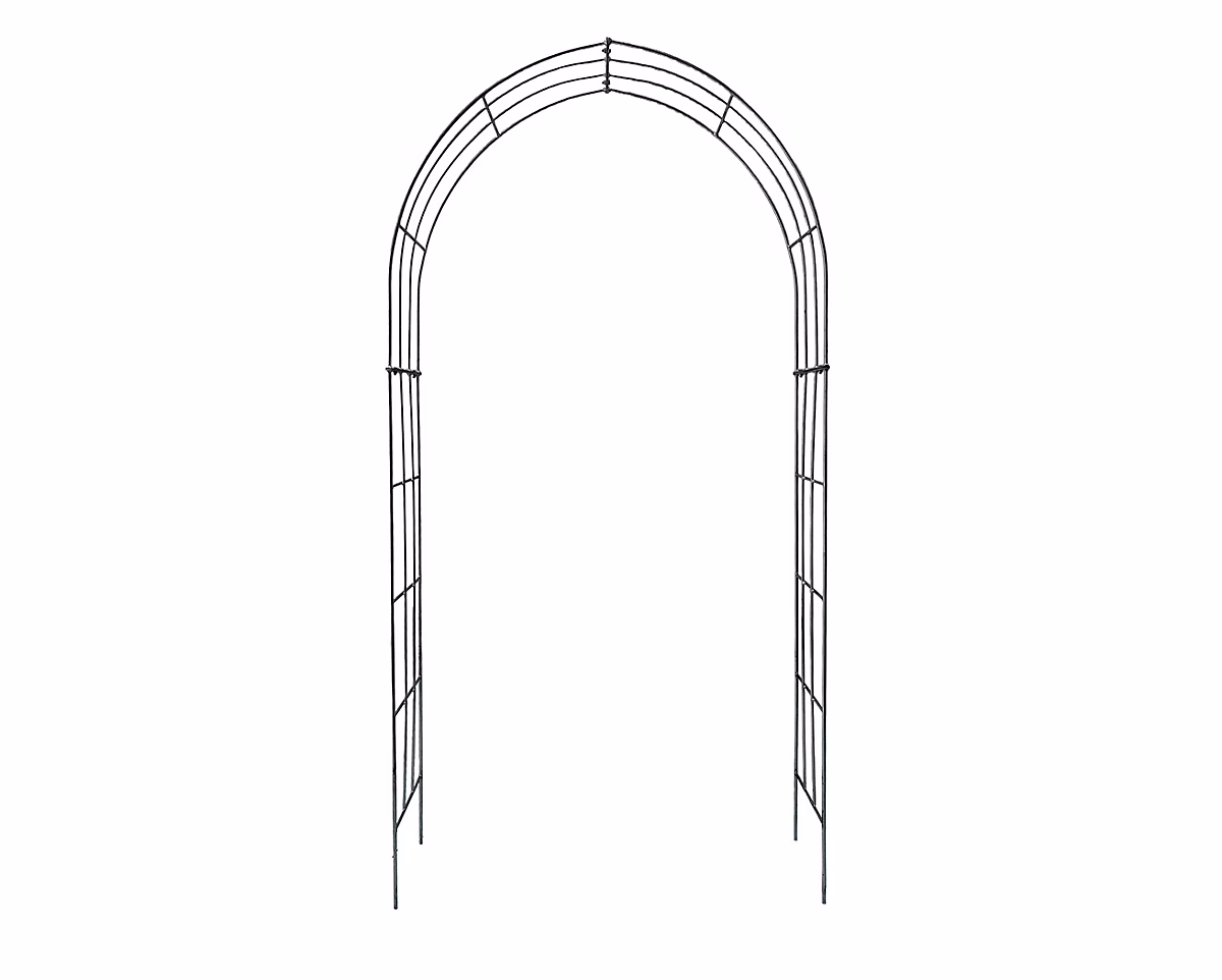Arche de jardin LARA – 120 cm revêtement en poudre noir