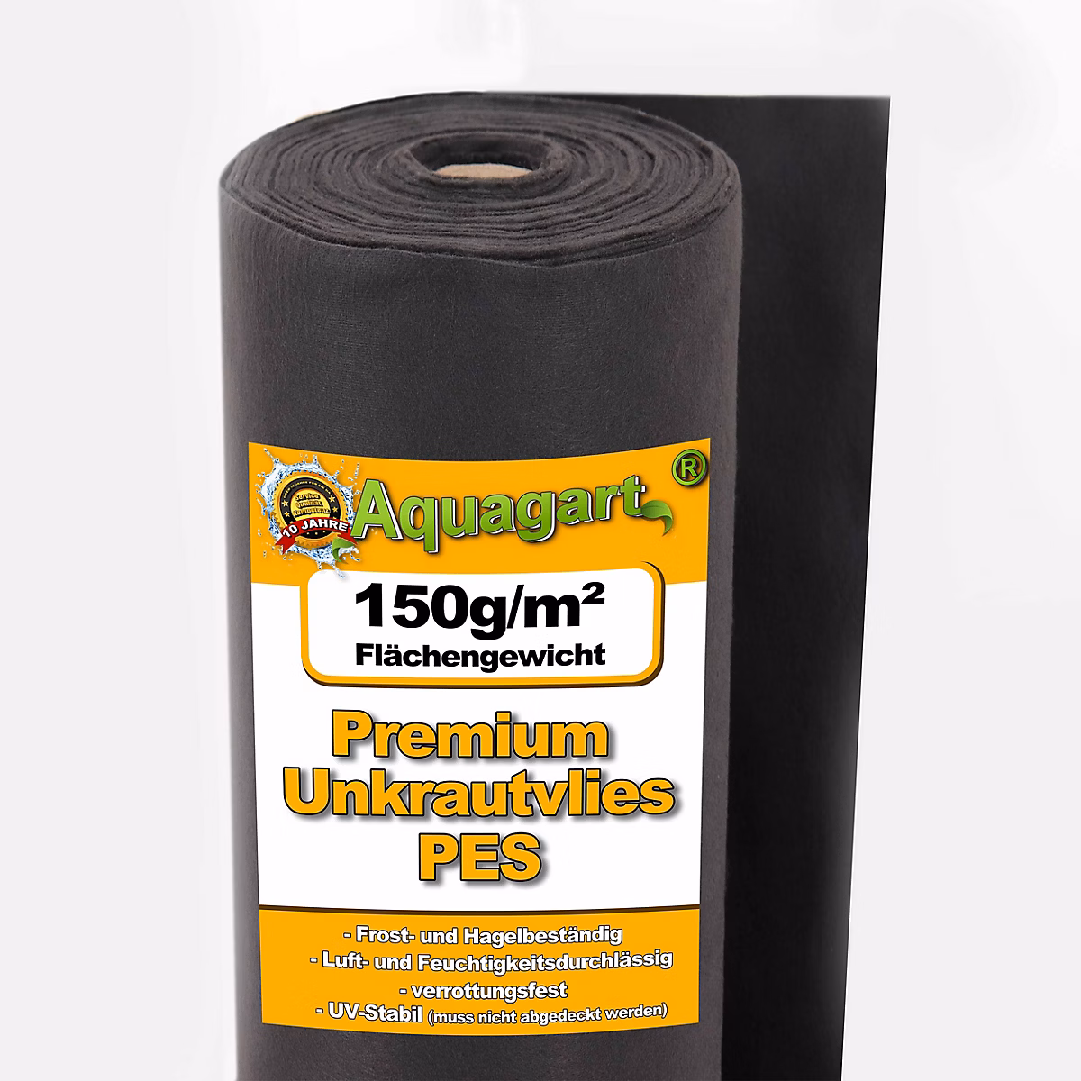 150 m² film de paillage | paillage anti – mauvaises herbes – 150 g – 1 – 5 m – PES Aquagart