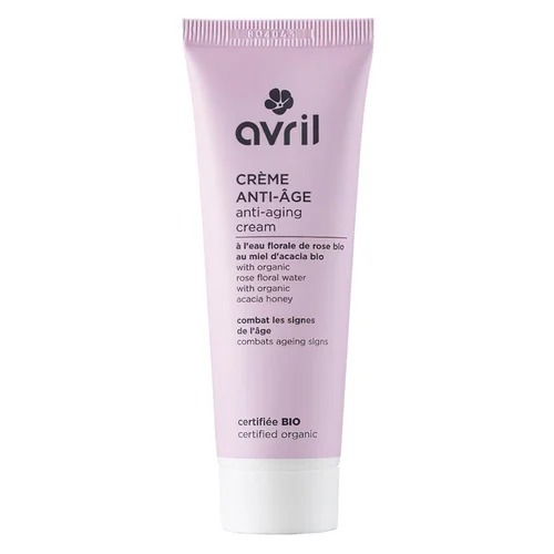 Espace vert facile：Crème anti-âge à l'eau florale de rose et au miel d'acacia bio Avril - 50 ml
