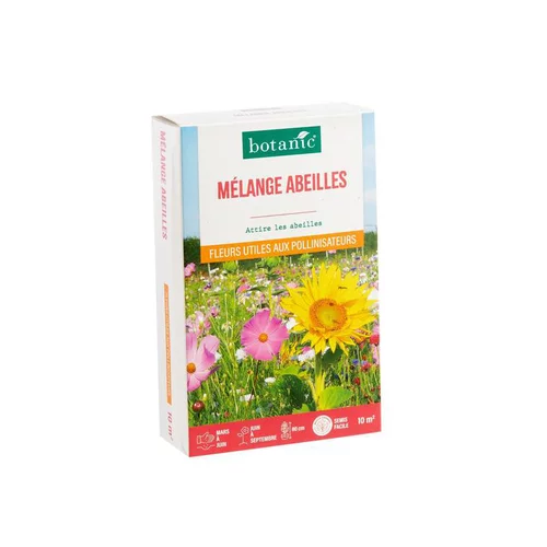 Vie au jardin:Mélange de fleurs pour abeilles botanic® - graines à semer (10 m²)