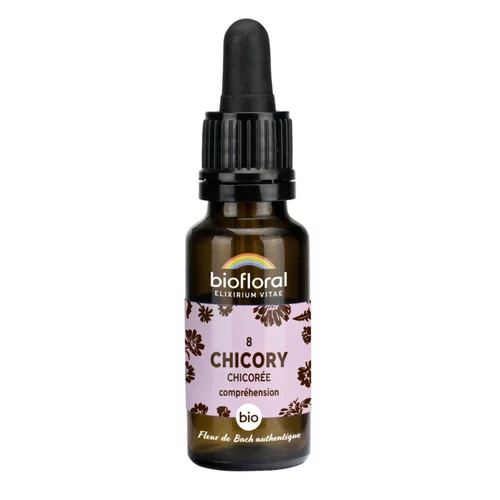 Style au jardin：Élixir n°8 Biofloral de chicorée en flacon de 20 ml