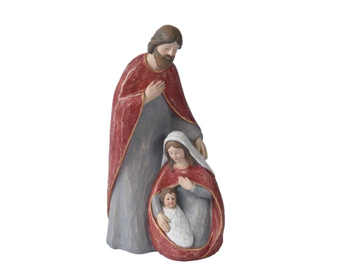 Pour vos extérieurs：Personnages de la nativité, Joseph, Marie, Jésus, en polyrésine pour crèche Kaemingk - 13 x H 23,5 cm