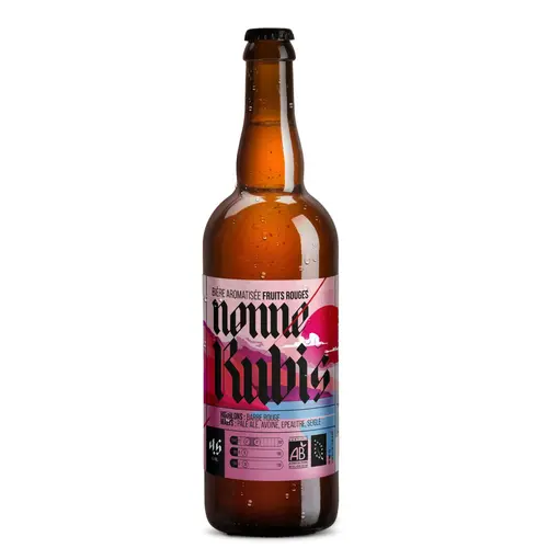 Pour équiper le jardin:Boisson pétillante bio Nonne Ruby Brasseur Savoyard - 75 cl