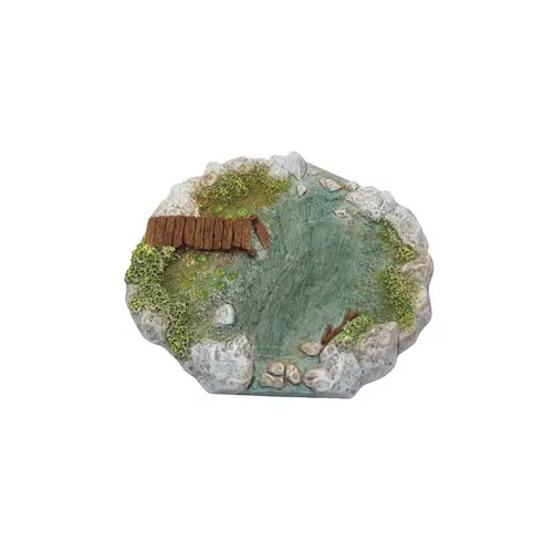 Pour équiper le jardin:Accessoire de crèche de Noël mare Santons Escoffier - 23 x 21 x 2 cm