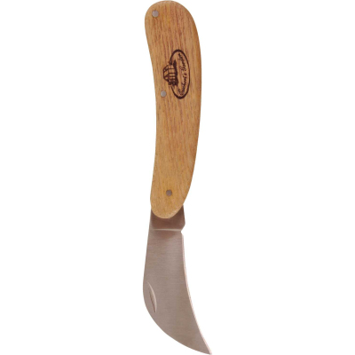 Couteau serpette en acier inoxydable et bois de frêne