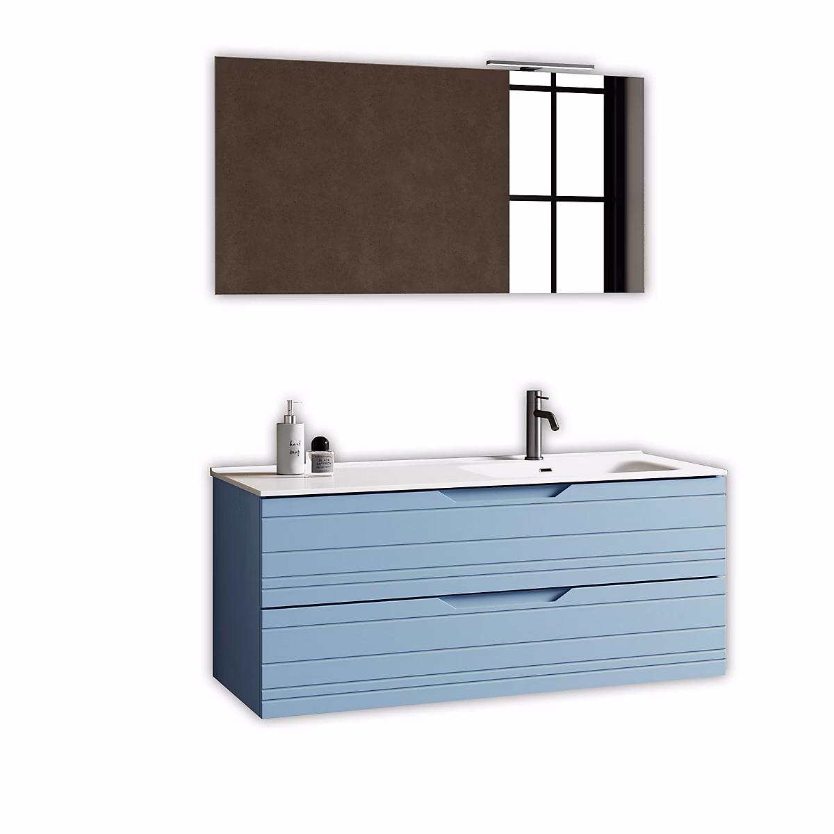 Ensemble vasque droite 5 pièces SOLMIRA bleu Tiffany – Réf. GFFYYJNNM9998862905