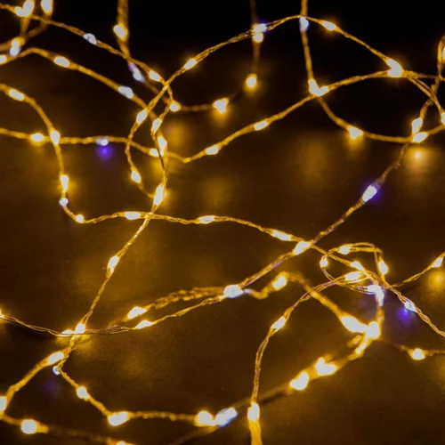 Jardin à organiser：Guirlande lumineuse micro LED à lumière fixe blanc chaud - 9 m