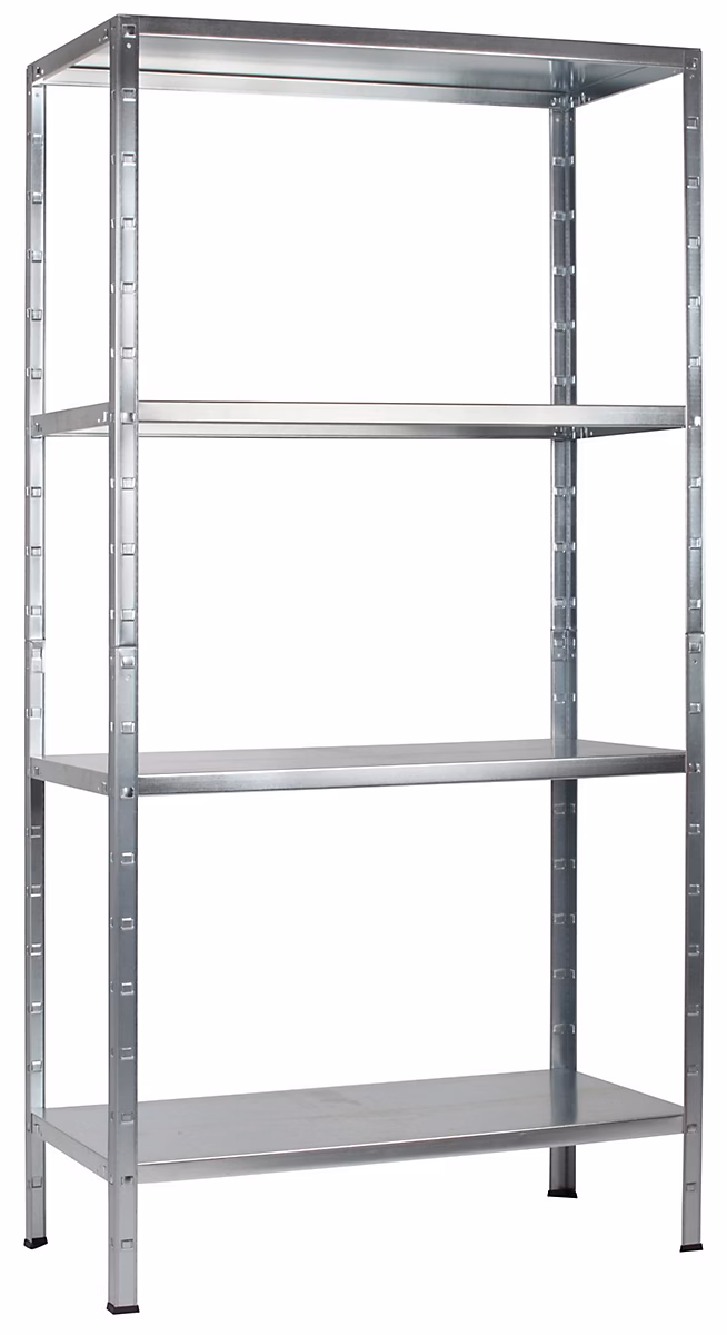 Étagère en acier galvanisé argenté Schulte Regalwelt Powermax H.180 x L.60 x P.40 cm – Réf. DICHKZLRM7847892587