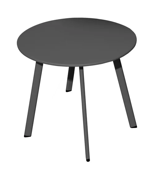 Espace vert confort：Table basse Massaî en acier - Ø 60 x 46 cm