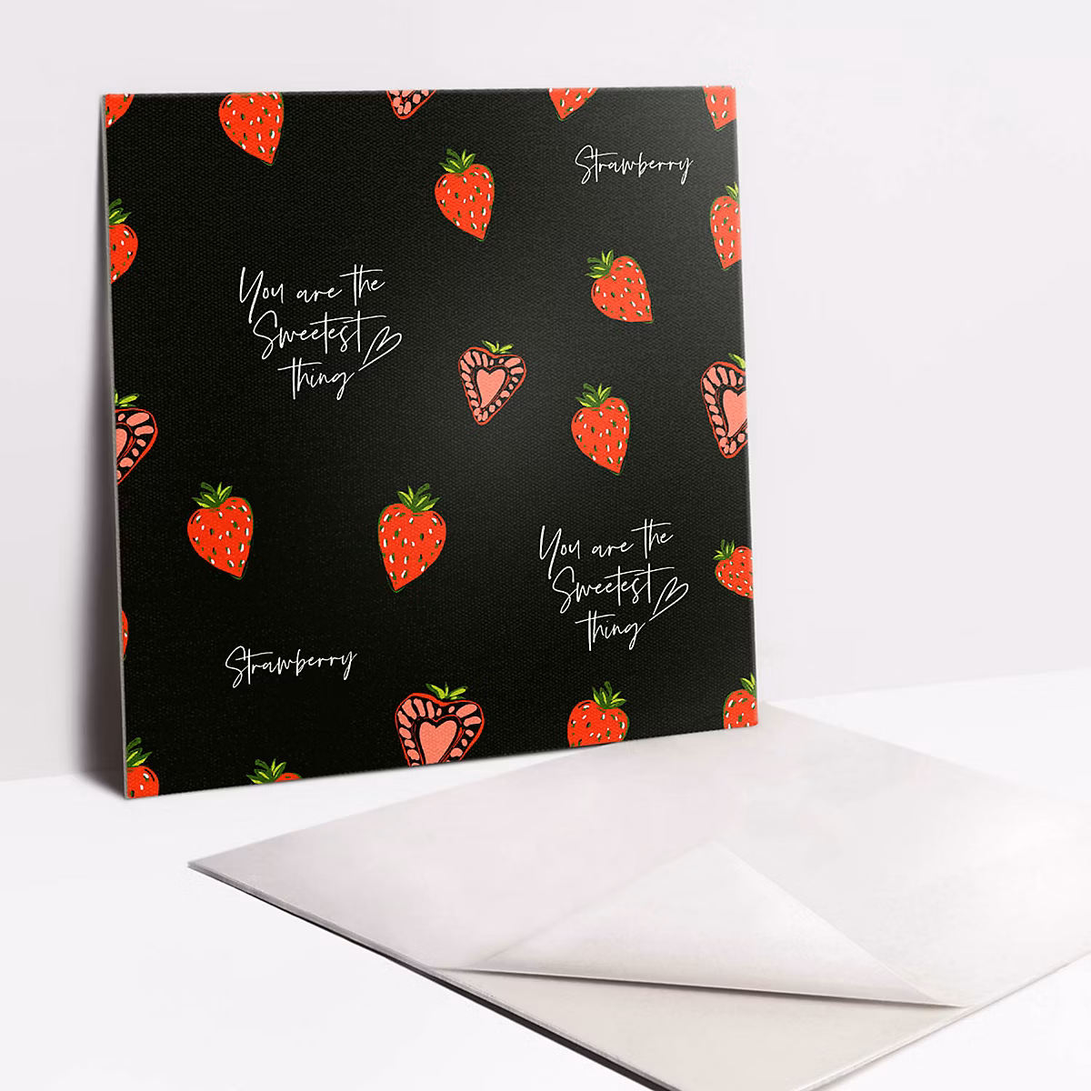 Carreaux vinyle Tulup 30 × 30 cm Fraises 9 pcs
