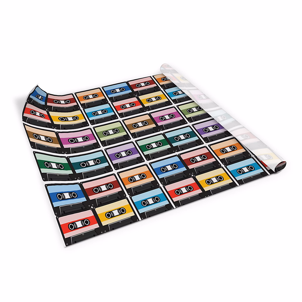 Décoration murale et accessoires déco – Autocollant en feuille Cassettes rétro 100x50
