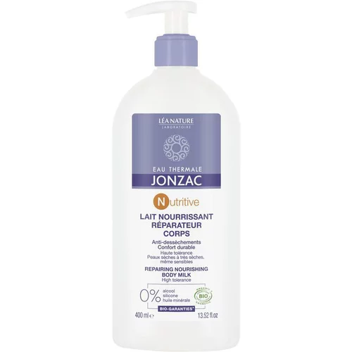 L’allié du jardin:Lait Nourrissant Réparateur Corps Flacon 400 ml blanc