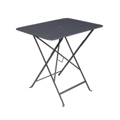 Jardin et loisirs:Table pliante rectangulaire en acier couleur carbone Bistro Fermob - 77 x 57 x 75 cm
