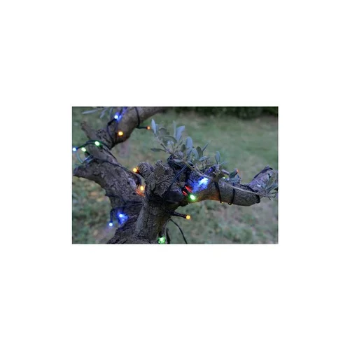 Essentiel au jardin：Guirlande lumineuse extérieure animée multicolore à LED solaire - 1,2 x 20 m