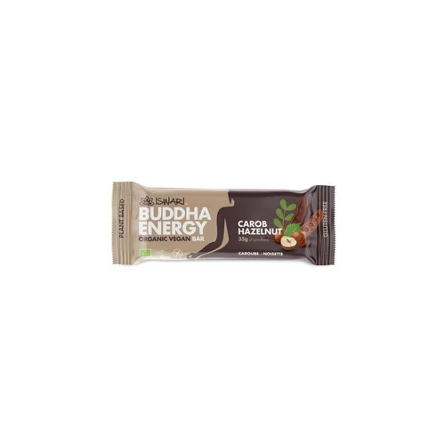 Côté végétal：Barre bouddha énergie caroube et noisette bio Iswari - 35 g