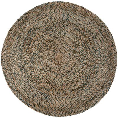 Tapis rond en jute et coton Elliot 160 cm (Riviera)