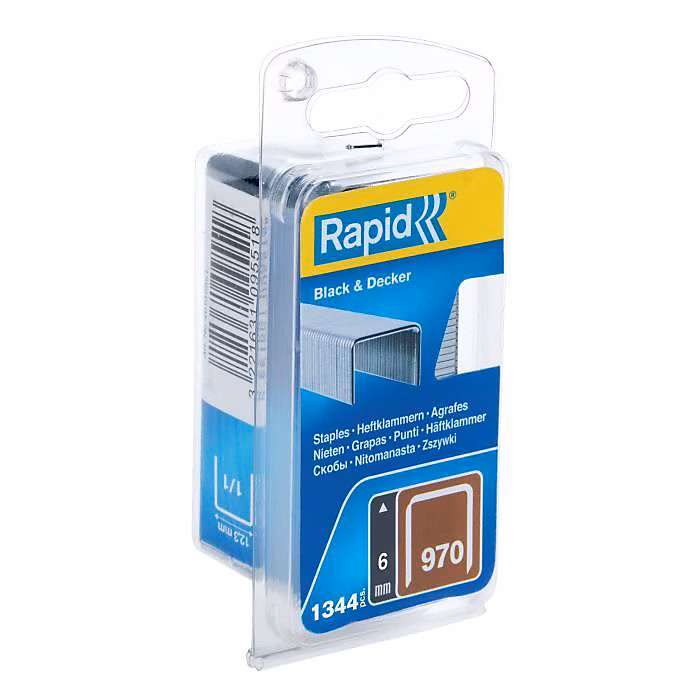 Agrafes en fil plat – RAPID, n deg970/06mm, Blister 1344, (40109549)