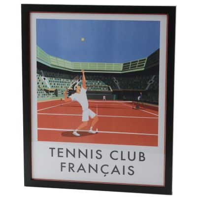 Affiche tennis club français 40x50 cm