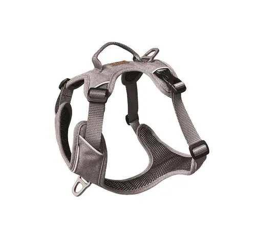 Un atout pour vos extérieurs：Harnais pour chien coloris gris clair Kyflie Momentum Urban - Taille 1